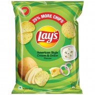  Lay's Potato Chips - American Style Cream and Onion Flavour, 26.5G 10Rs