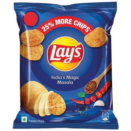  Lay's India's Magic Masala Potato Chips .30G,10Rs