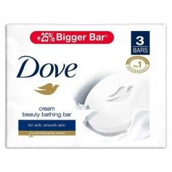 Dove Cream Beauty Bathing Bar 125G (Pack Of 3)
