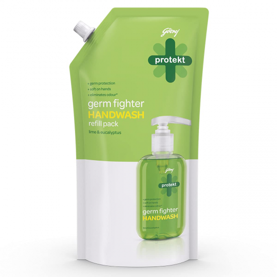 Godrej Protekt Germ Fighter Lime & Eucalyptus Handwash Refill 725ML