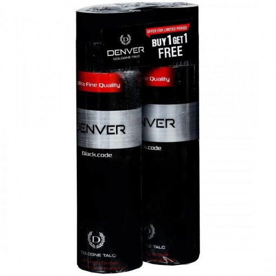 Denver Black Code Cologne Talc 100+100G