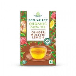 Eco Valley Organic Ginger Mulethi Lemon Tea Bags 25N Eco Valley Organic Ginger Mulethi Lemon Tea Bags 25N