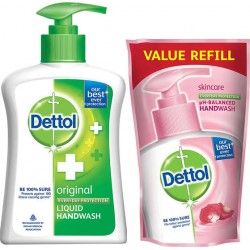 Dettol Liquid Handwash Original Germ Protection- 200ML + Free Liquid Handwash 175ML
