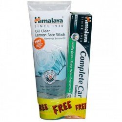 Himalaya Herbals Oil Clear Lemon Face Wash, 100ML + Himalaya Complete Care Toothpaste 40G