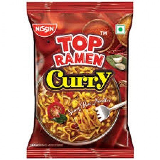 NISSAN TOP RAMEN CURRY SAUCY FLAT NOODLES 70G
