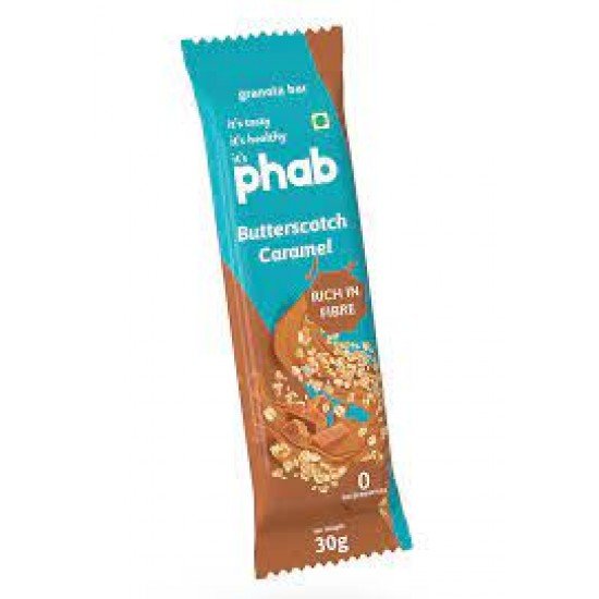 PHAB BUTTERSCOTCH CARAMEL GRANOLA BAR 30G