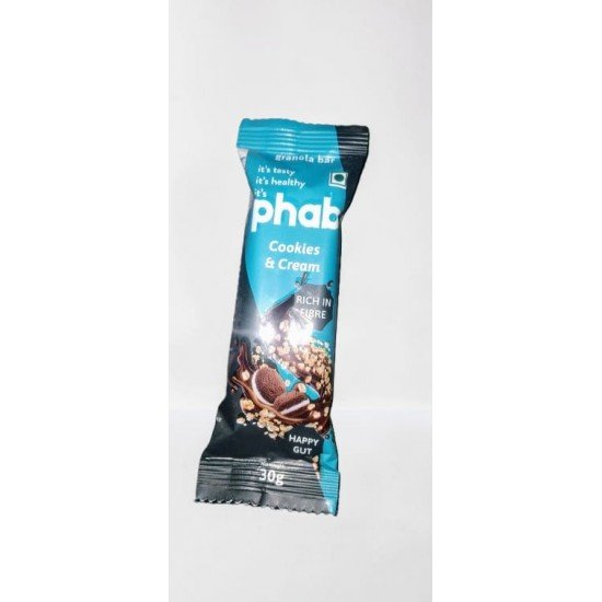 PHAB COOKIES & CREAM GRANOLA BAR 30G