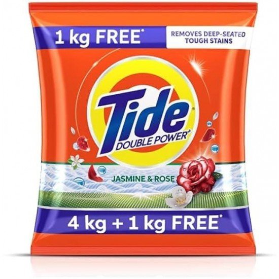 Tide Jasmine & Rose Detergent Powder (4+1) KG 