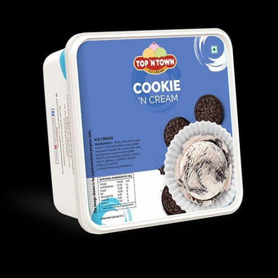 TOP N TOWN  COOCKIE & CREAM TUB 700ML