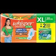 Whisper Choice Ultra  XL 20 Pads
