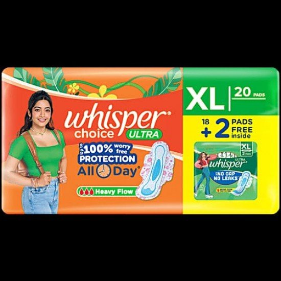 Whisper Choice Ultra  XL 20 Pads