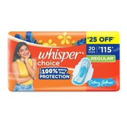 Whisper Choice  Regular Wings 20 Pads
