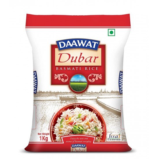 Daawat Rozana Dubar Basmati Rice, 1KG