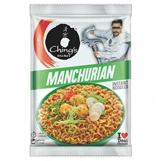 Chings Instant Noodles - Manchurian, 60G Pouch