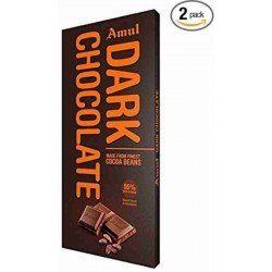 Amul Dark Chocolate- 55% Rich In Cocoa, 125G Carton
