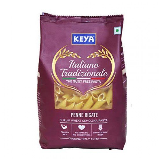 Keya Durum Wheat Penne Rigate Pasta, 500G
