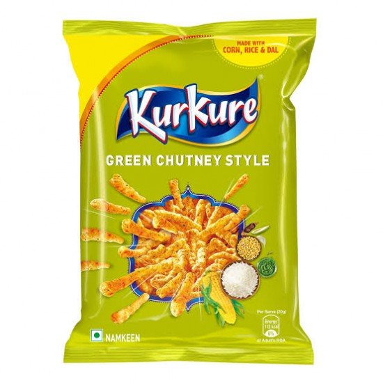 Kurkure Namkeen Green Chutney Style 33G,10Rs