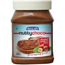 MALAS NUTTYCHOCO HAZELNUT SPREAD WITH COCOA 600G