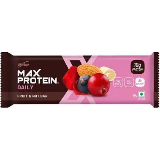 MAX PROTEIN FRUIT&NUT BAR 50G