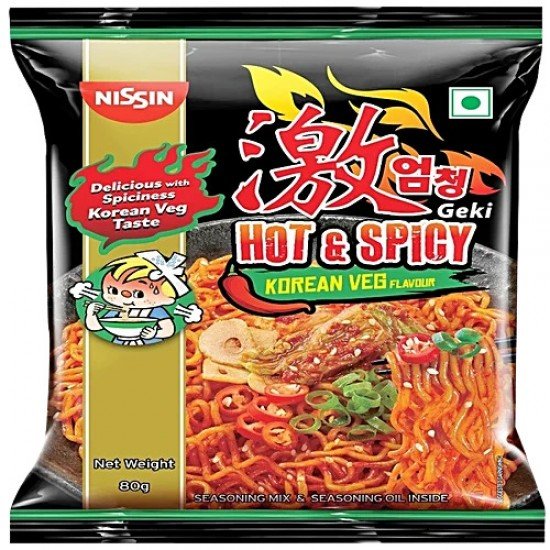 NISSIN  HOT&SPICY  KOREAN VEG 80G