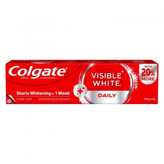 Colgate Visible White Daily (100g+20g) 120g toothpaste 