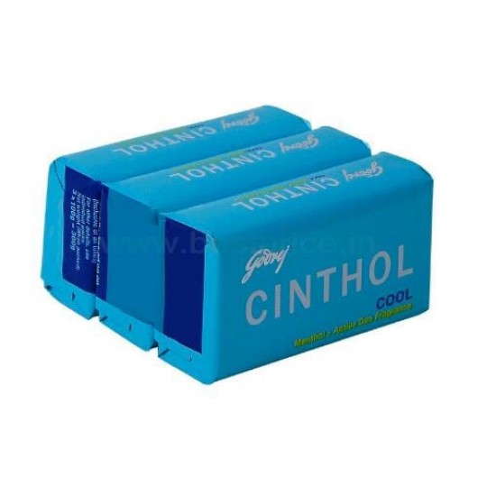 Cinthol Cool Menthol + Active Deo Fragrance Soap 130G ,3U